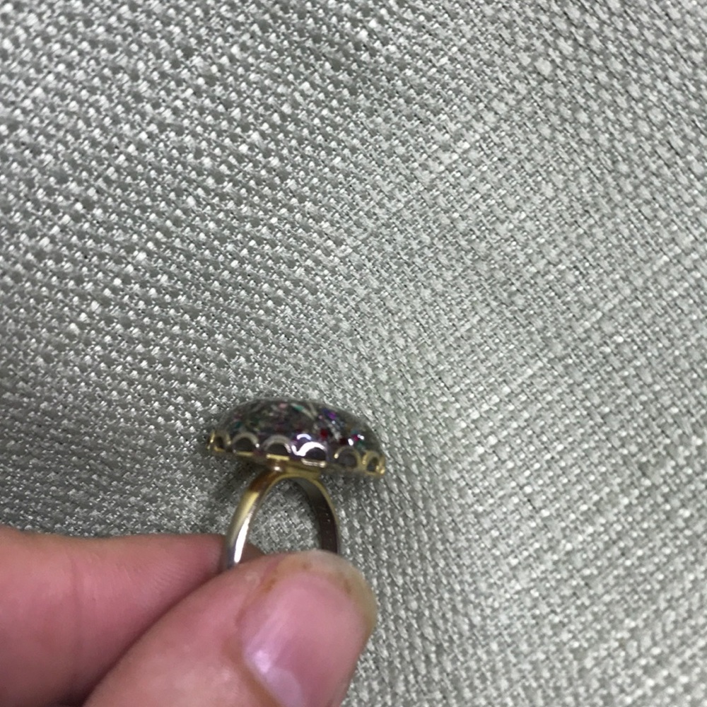 Adjustable Multicolored Funky Ring - image 4